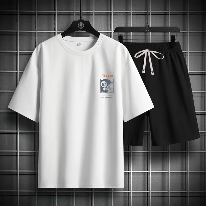 Men Japanese Helmet Print Two Piece Set Summer Plus Size Loose Casual T Shirt Shorts Outfit
Men Japanese Helmet Print Two Piece Set Summer Plus Size Loose Casual T Shirt Shorts Outfit