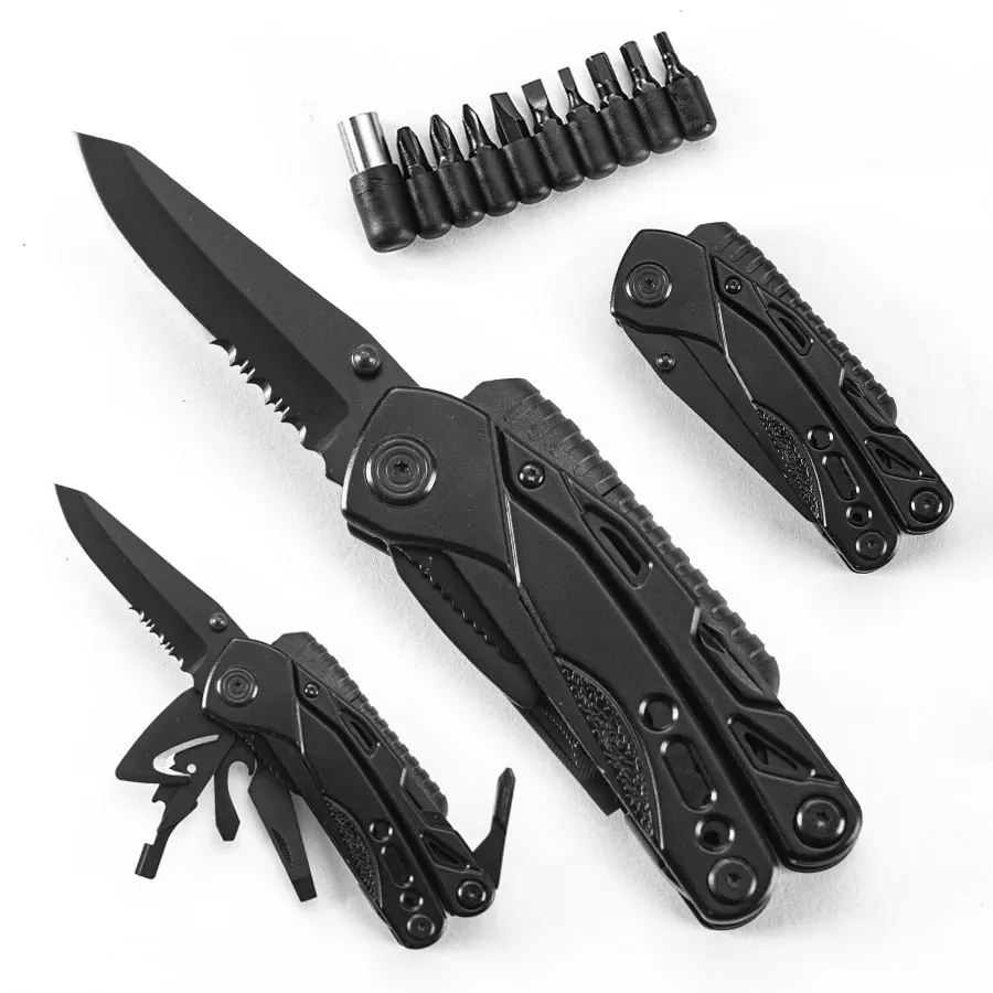 22-in-1 Multitool Knife, 3" Blade Spring Plier, Screwdriver Set Safety Lock, Compact Lightweight - Perfect Gift for Men Outdoor
22-in-1 Multitool Knife, 3" Blade Spring Plier, Screwdriver Set Safety Lock, Compact Lightweight - Perfect Gift for Men Outdoor