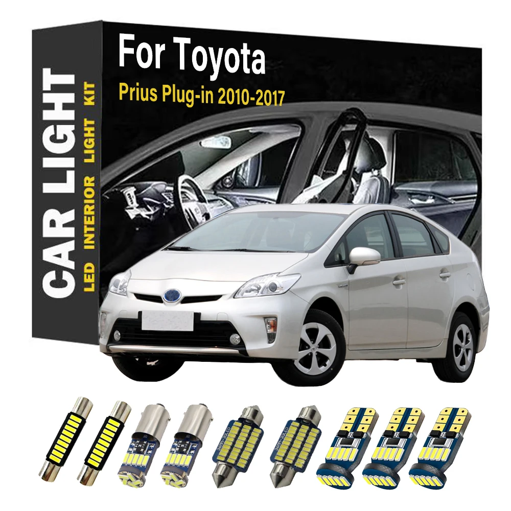 12 Pcs LED Interior Dome Reading Map Light Bulb Kit For Toyota Prius Plug-in 2010 2011 2012 2013 2014 2015 2016 2017 Car Light
12 Pcs LED Interior Dome Reading Map Light Bulb Kit For Toyota Prius Plug-in 2010 2011 2012 2013 2014 2015 2016 2017 Car Light