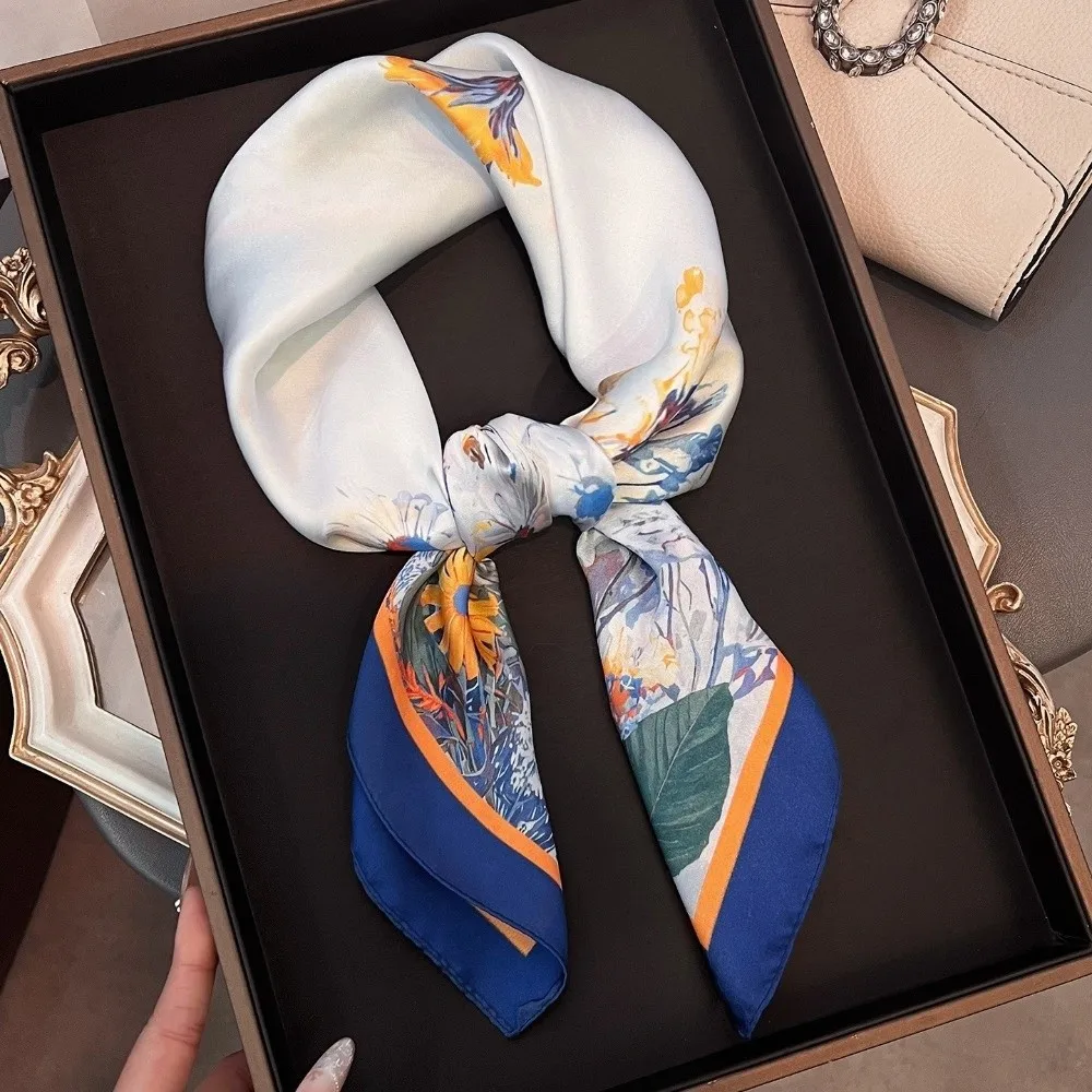 Fashion Silk Square Scarf Floral Print Soft Neck Tie Satin Head Scarf Women Female
Fashion Silk Square Scarf Floral Print Soft Neck Tie Satin Head Scarf Women Female