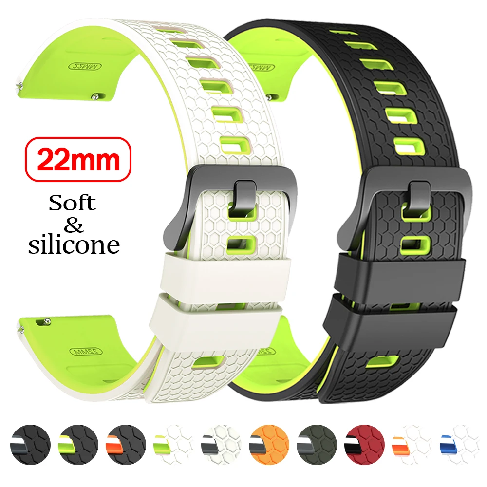 22mm Two-Tone Silicone Strap For COROS PACE 4 Sports Soft Bracelet For COROS APEX 46mm/APEX 4 42mm 2 Pro/PACE Pro 3 Watchbands
22mm Two-Tone Silicone Strap For COROS PACE 4 Sports Soft Bracelet For COROS APEX 46mm/APEX 4 42mm 2 Pro/PACE Pro 3 Watchbands