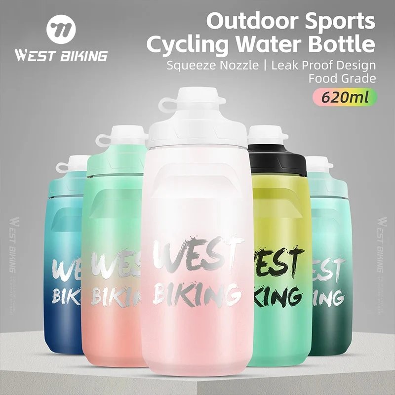 WEST BIKING 620ml PP Food Grade Water Bottle Flip Dust Cover Squeeze Sports Water Cup Gradient Color Bicycle Leak-proof Kettle
WEST BIKING 620ml PP Food Grade Water Bottle Flip Dust Cover Squeeze Sports Water Cup Gradient Color Bicycle Leak-proof Kettle