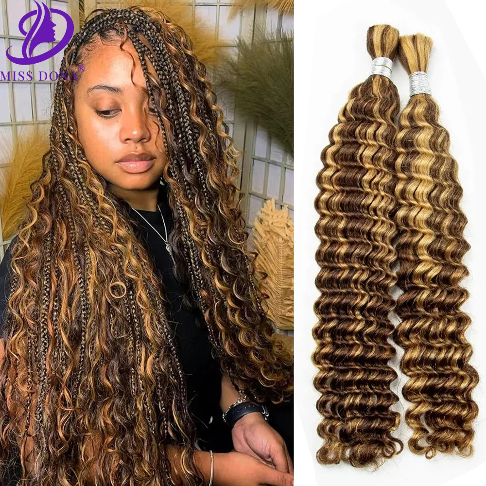 Honey Blonde Braiding Hair Deep Wave Bulk Human Hair for Braiding Highlight Curly Human Hair Extensions For Boho Braids
Honey Blonde Braiding Hair Deep Wave Bulk Human Hair for Braiding Highlight Curly Human Hair Extensions For Boho Braids