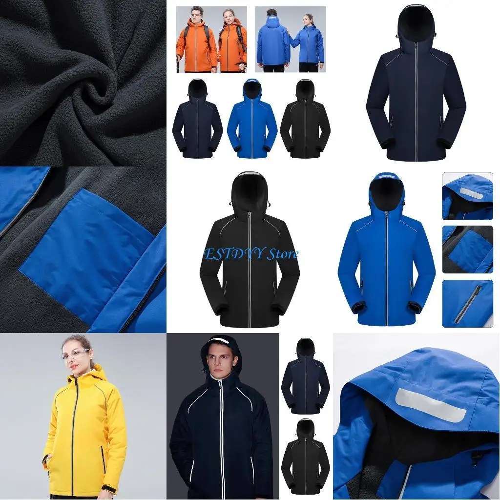 G6DE Unisex Winter Waterproof for Jacket Warm Fleece Lining Reflective Strips Hoodie
G6DE Unisex Winter Waterproof for Jacket Warm Fleece Lining Reflective Strips Hoodie