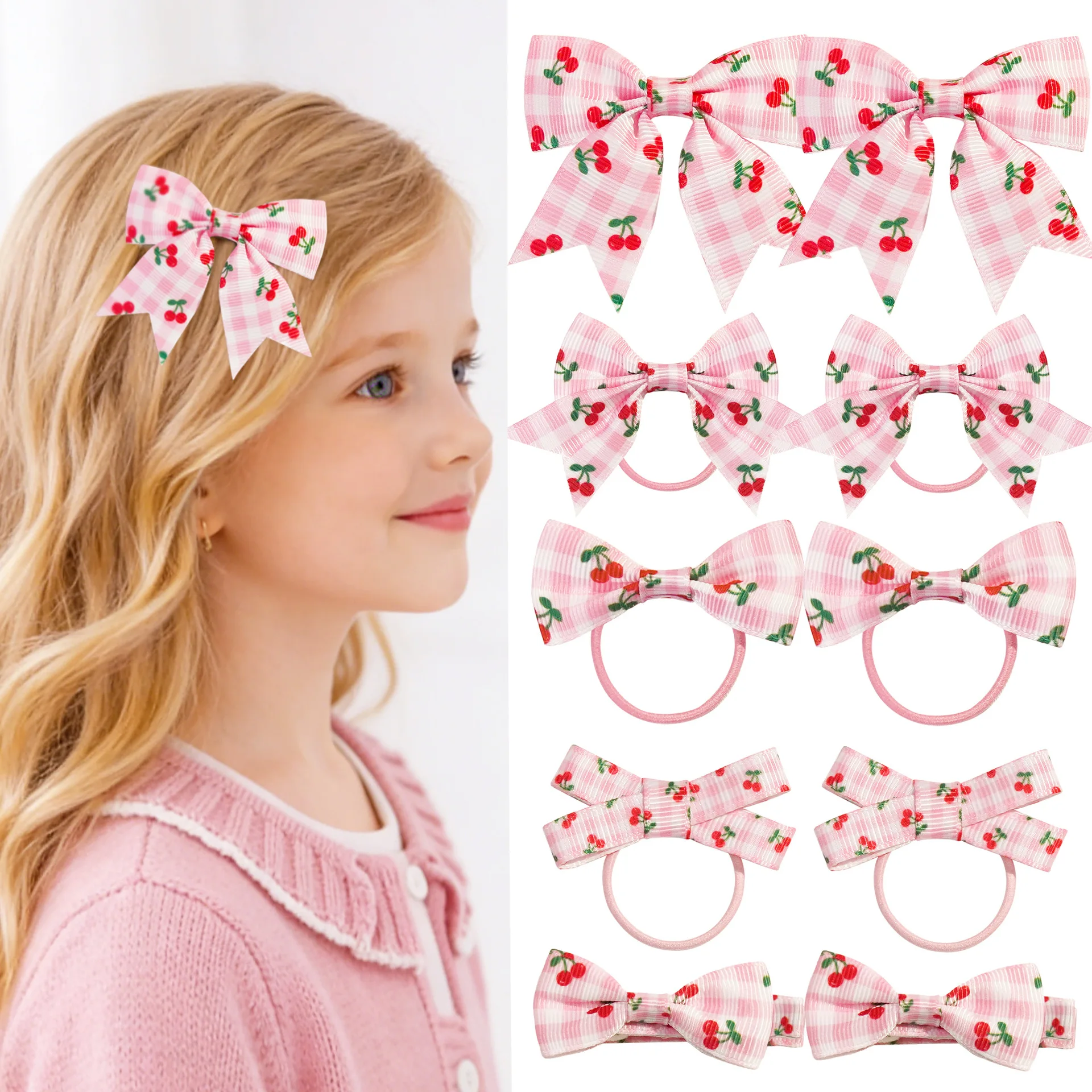 100pcs Baby Girls Cherry Print Grosgrain Ribbon Swallowtail Hair Clips Hair Ties 2.2'' Barrettes Hairpins Kids Hair Accessories
100pcs Baby Girls Cherry Print Grosgrain Ribbon Swallowtail Hair Clips Hair Ties 2.2'' Barrettes Hairpins Kids Hair Accessories