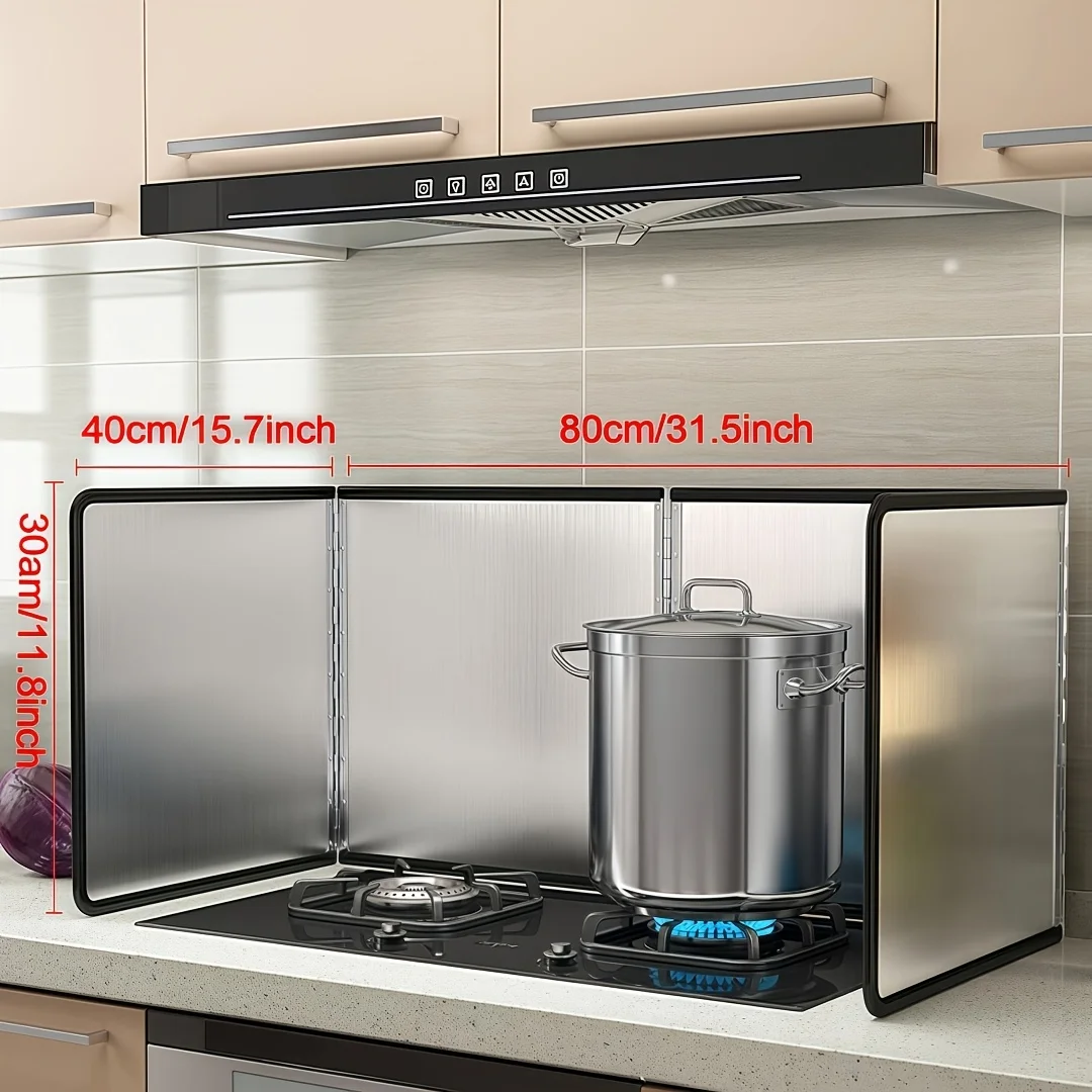 Commercial-Grade Full Coverage Splash Guard - Extra-Wide 31.5x11.8 Inch Kitchen Backsplash Protector with Non-Stick Surface
Commercial-Grade Full Coverage Splash Guard - Extra-Wide 31.5x11.8 Inch Kitchen Backsplash Protector with Non-Stick Surface