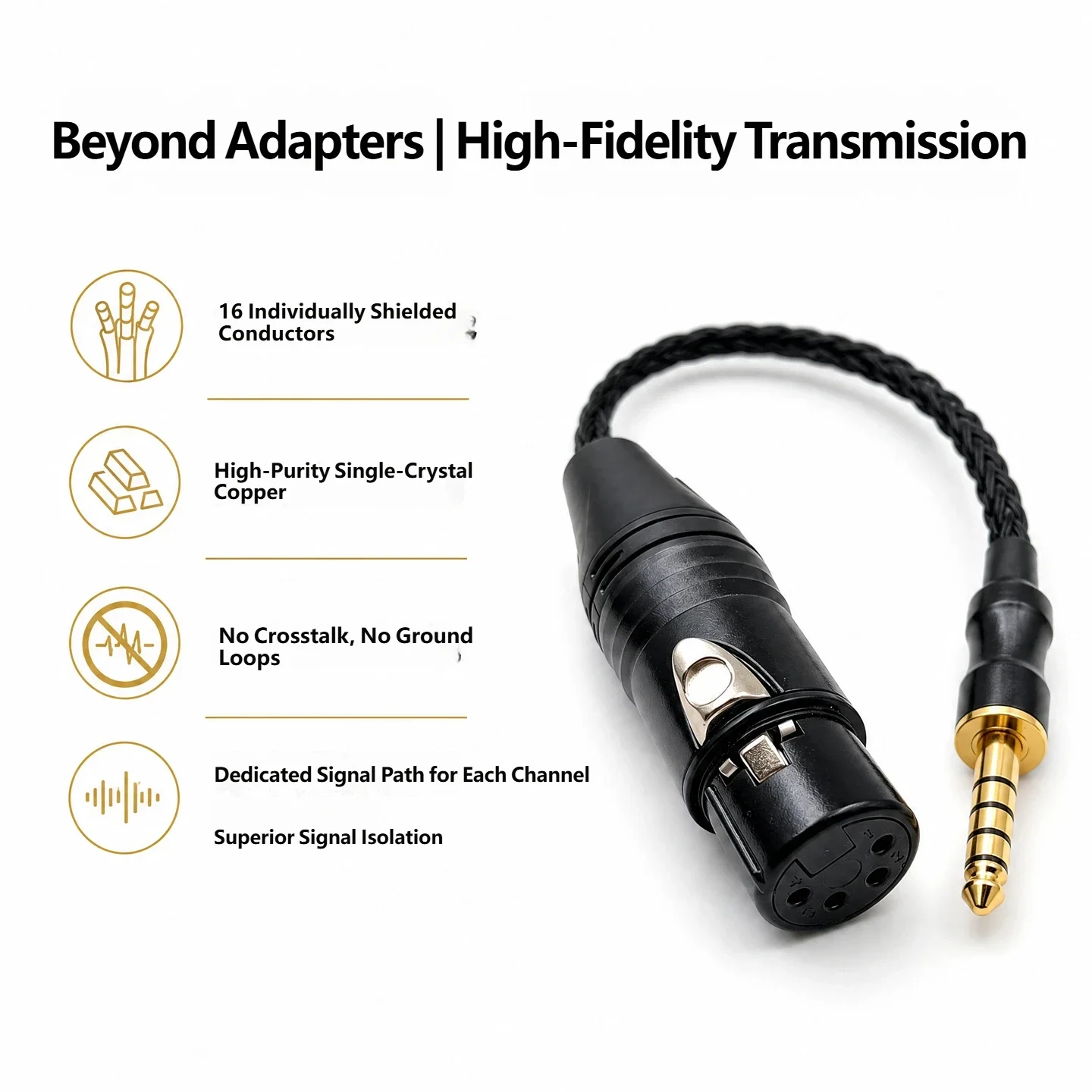 4.4mm Male to XLR 4-Pin Female Balanced Adapter Cable HiFi Professional Audio Conversion
4.4mm Male to XLR 4-Pin Female Balanced Adapter Cable HiFi Professional Audio Conversion