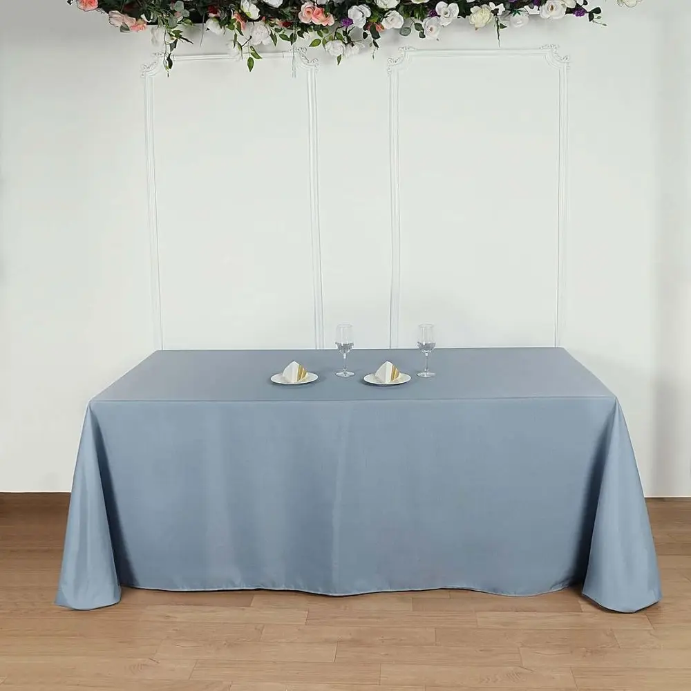 10 Pack 90x156 Dusty Blue Polyester Tablecloths for Weddings, Parties, and Restaurants
10 Pack 90x156 Dusty Blue Polyester Tablecloths for Weddings, Parties, and Restaurants