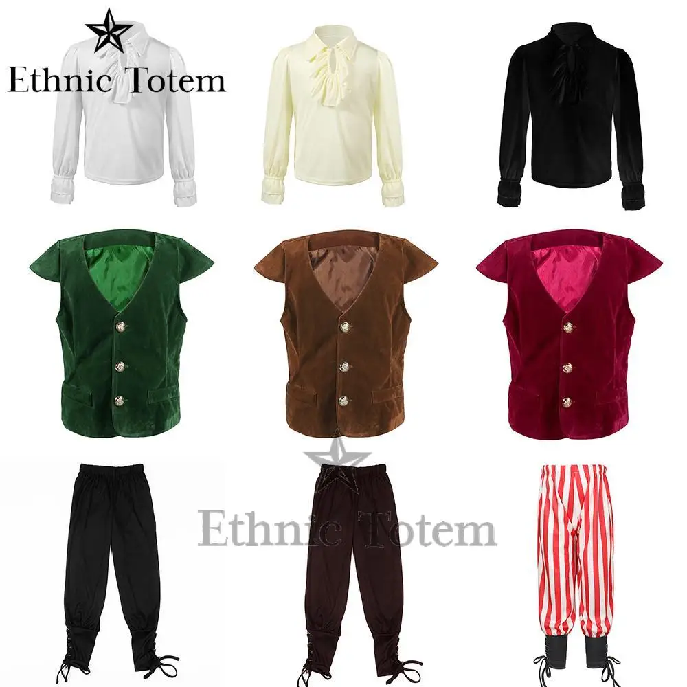 Boys Pirate Costumes Kids Medieval Victorian Renaissance Uniform Halloween Stage Performance Cosplay Blouse Shirts Pants Vest
Boys Pirate Costumes Kids Medieval Victorian Renaissance Uniform Halloween Stage Performance Cosplay Blouse Shirts Pants Vest