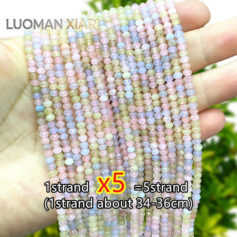 Бесплатная доставка, 5 шт., 3x4 мм, граненые бусины-рондели из натурального камня, цвет морганит, халцедон, разделительные бусины для изготовления ювелирных изделий, браслетов своими руками
Бесплатная доставка, 5 шт., 3x4 мм, граненые бусины-рондели из натурального камня, цвет морганит, халцедон, разделительные бусины для изготовления ювелирных изделий, браслетов своими руками