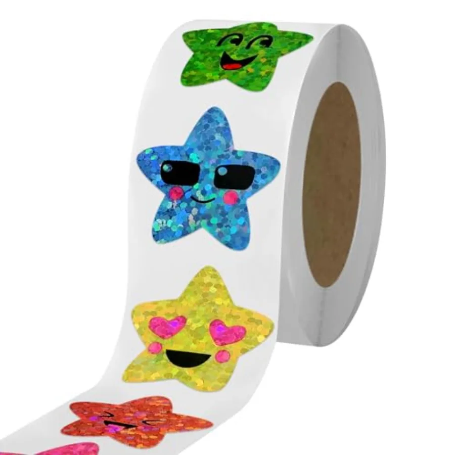 700Pcs for Reward, 1inch 8 Colored Sparkly Foil Expression Stickers for Student Planner and School Classroom Teacher Supplies 3
700Pcs for Reward, 1inch 8 Colored Sparkly Foil Expression Stickers for Student Planner and School Classroom Teacher Supplies 3
