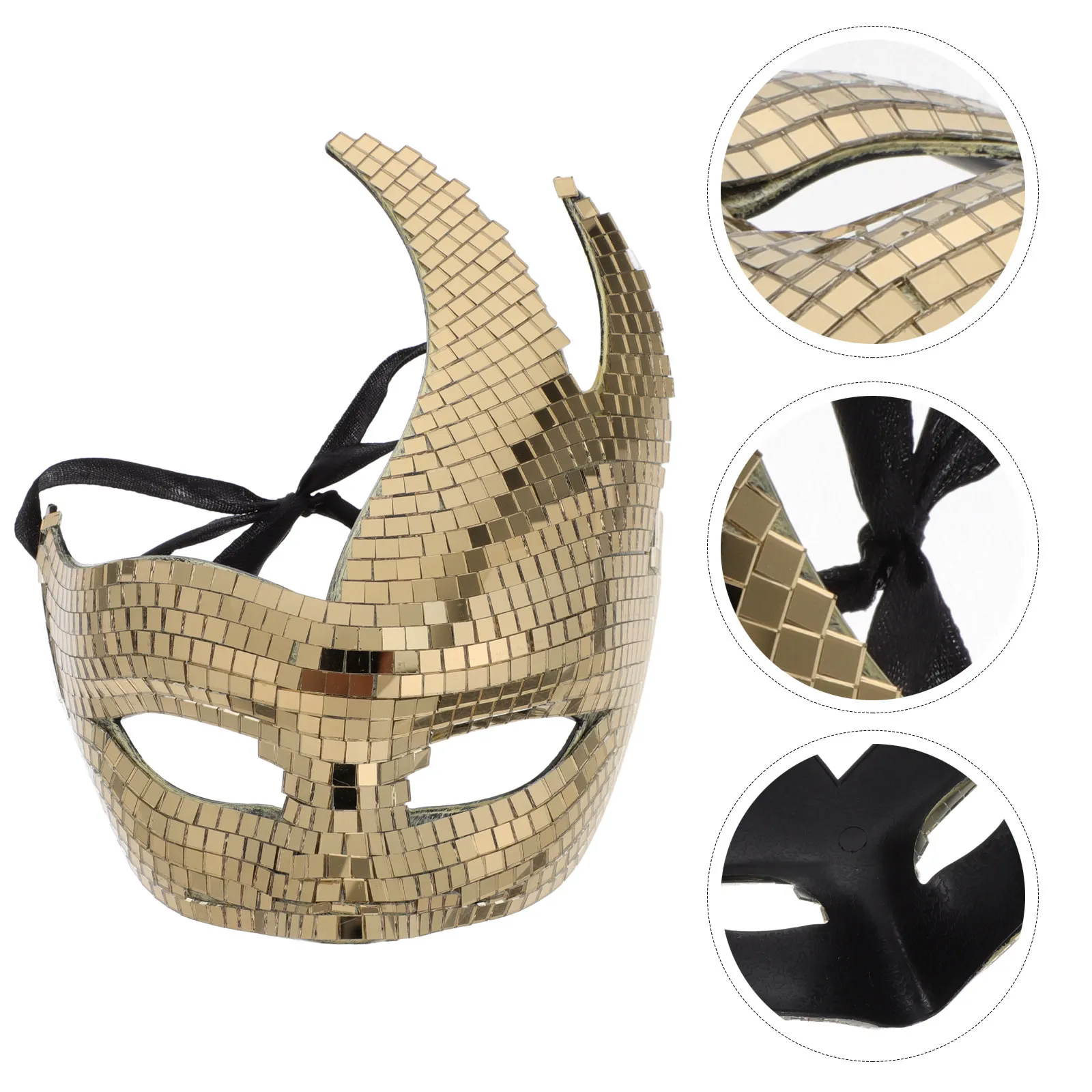 Masquerade Face Mask Cat Design Silver Metallic Disco Mirror Half Mask Party Dance Halloween Costume Accessory Glitter Fancy
Masquerade Face Mask Cat Design Silver Metallic Disco Mirror Half Mask Party Dance Halloween Costume Accessory Glitter Fancy