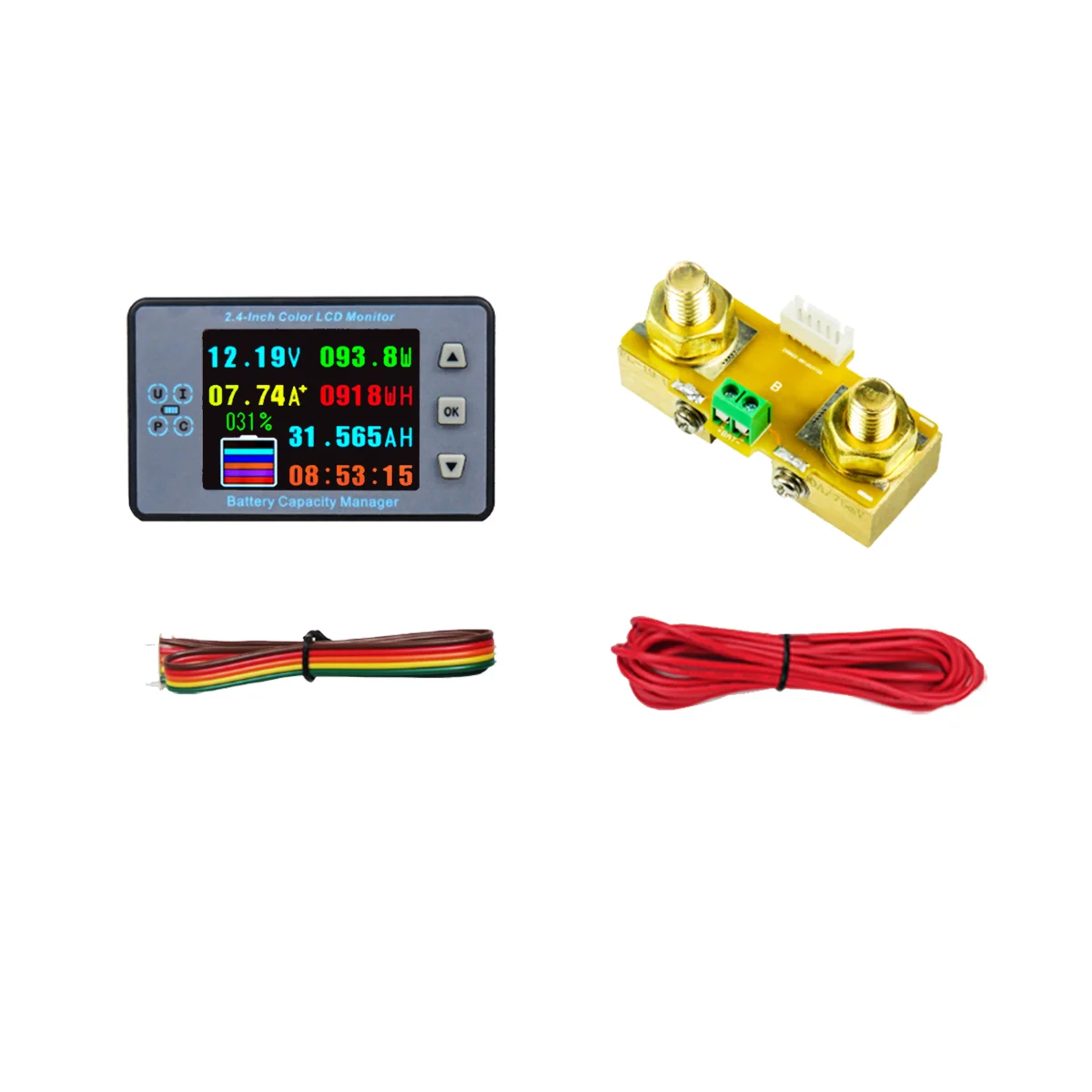 VA9810 2.4 Inch Voltage Meter+100A Diverter Coulometer Capacity Power Detector Tester Monitor for Electric Vehicle/RV
VA9810 2.4 Inch Voltage Meter+100A Diverter Coulometer Capacity Power Detector Tester Monitor for Electric Vehicle/RV