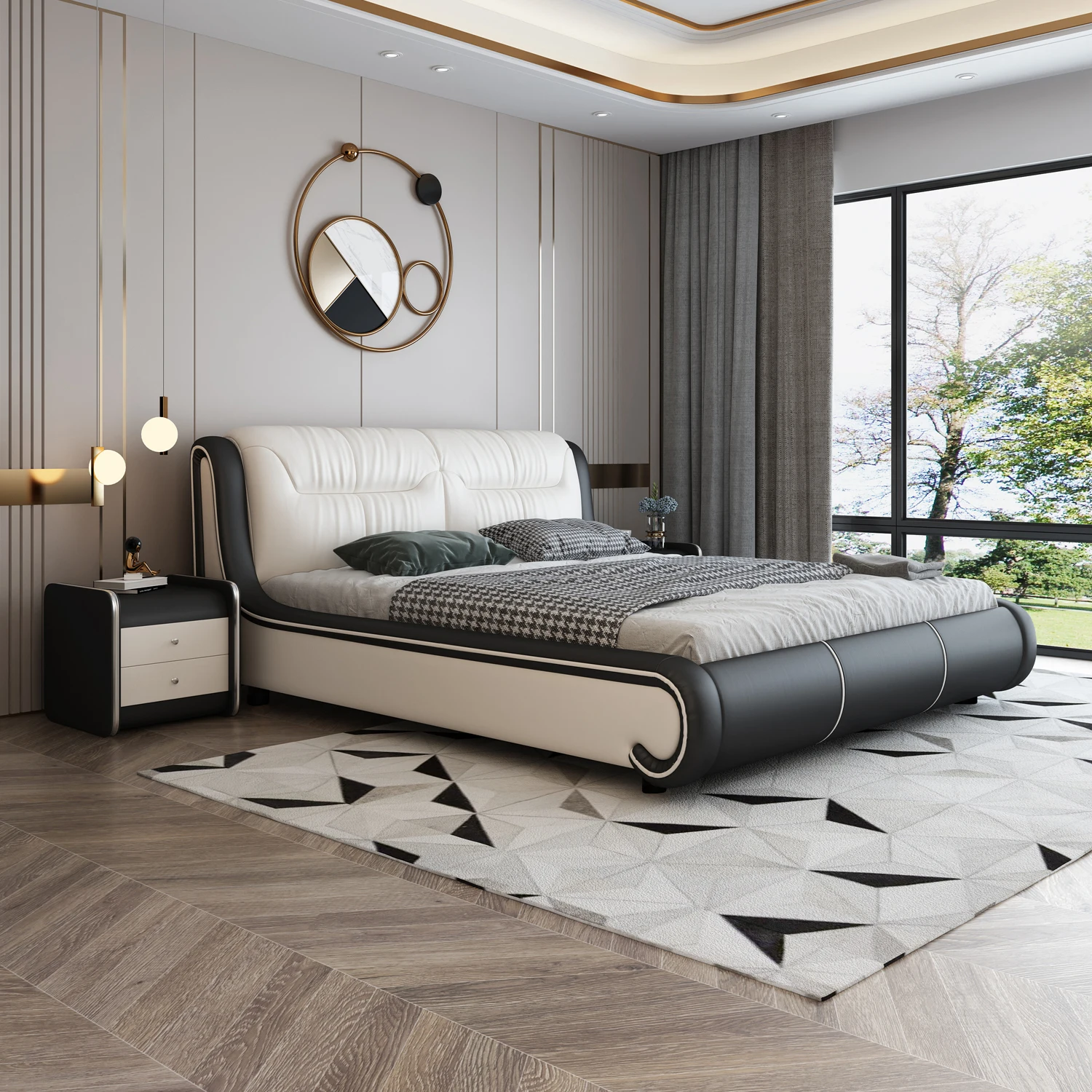 !@Cheap Wholesale Modern Simple Leather Bed Bedroom Furniture Double 1.8m and King Size Bed Bedroom Furniture Modern
!@Cheap Wholesale Modern Simple Leather Bed Bedroom Furniture Double 1.8m and King Size Bed Bedroom Furniture Modern