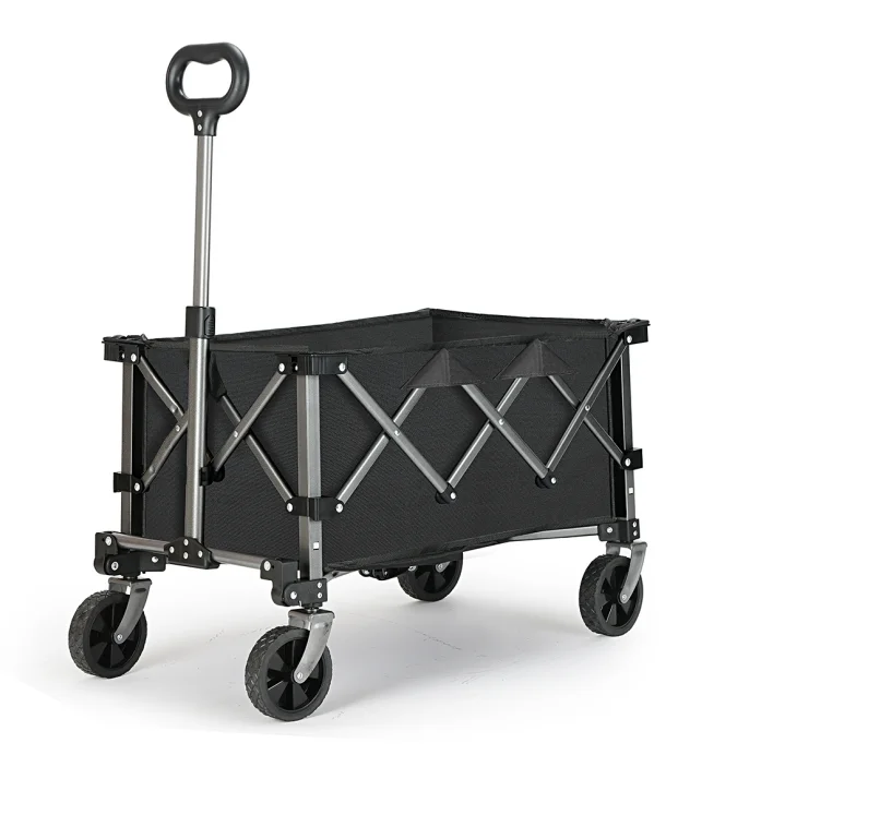 Portable Foldable Camping Cart Four-Wheel Platform Foldable Table Cup Holders 100kg Load Capacity
Portable Foldable Camping Cart Four-Wheel Platform Foldable Table Cup Holders 100kg Load Capacity