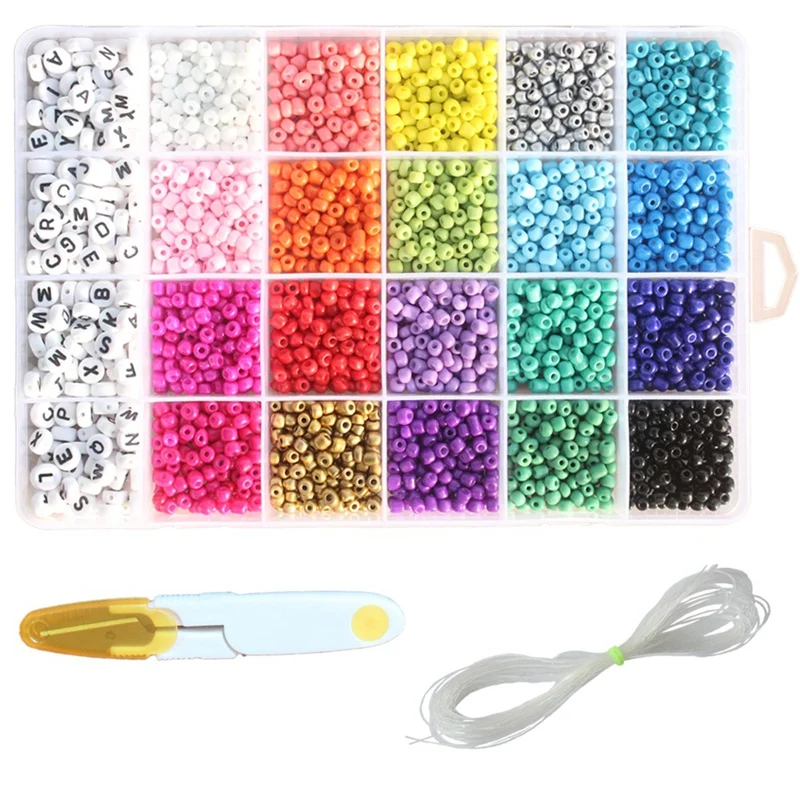 4Mm Charm Beads Glass Seed Bead Box Set Round Beads For DIY Bracelet Necklace Jewelry Making Accessories 20 Colors
4Mm Charm Beads Glass Seed Bead Box Set Round Beads For DIY Bracelet Necklace Jewelry Making Accessories 20 Colors