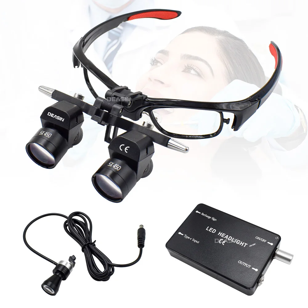 5X den tal 48° Loupes den tal Magnifier den tal Surgery Medical Loupe Magnification Binocular 350-550mm Medical
5X den tal 48° Loupes den tal Magnifier den tal Surgery Medical Loupe Magnification Binocular 350-550mm Medical