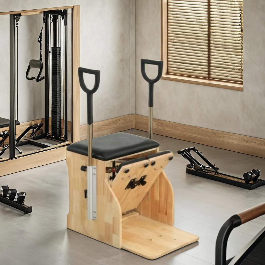 The latest yoga equipment in 2024Professional gym yoga training Oak wood home exercise pilates chair
The latest yoga equipment in 2024Professional gym yoga training Oak wood home exercise pilates chair