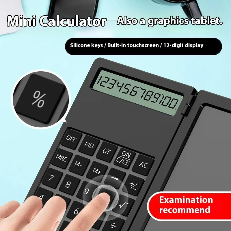 Multifunction Calculator Writing Pad Mini New Portable Desktop Calculator Business Office School Supplies Study Tool LCD Display
Multifunction Calculator Writing Pad Mini New Portable Desktop Calculator Business Office School Supplies Study Tool LCD Display
