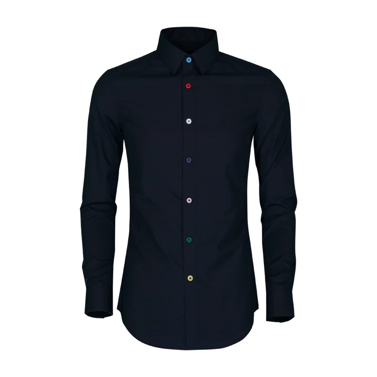 Trendy colored button decoration men's shirt slim fit solid color shirt factory directly provides one piece hair replacement
Trendy colored button decoration men's shirt slim fit solid color shirt factory directly provides one piece hair replacement