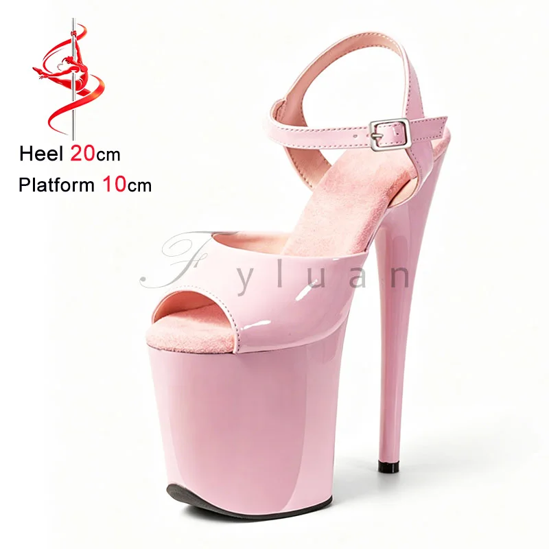 2026 New Women Pink Super High Heel Sandals 20CM 8Inch Stiletto Model Catwalk Shoes Summer Party Shoes For Woman Stripper Heels
2026 New Women Pink Super High Heel Sandals 20CM 8Inch Stiletto Model Catwalk Shoes Summer Party Shoes For Woman Stripper Heels