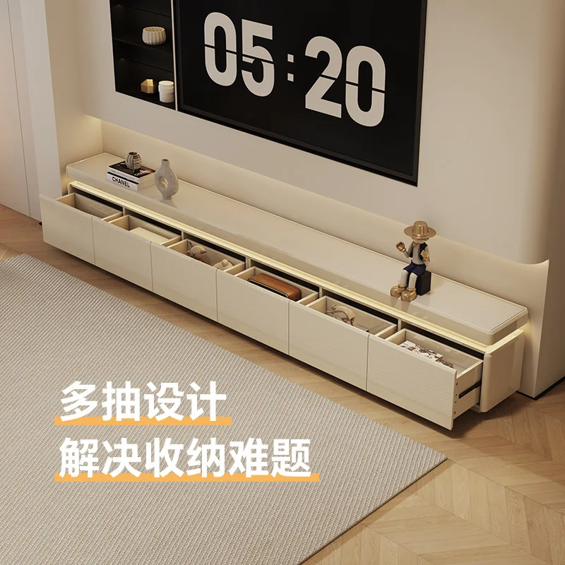 Living room TV cabinet Floor cabinet Household light luxury high-end TV cabinet Coffee table combination Cream wind small
Living room TV cabinet Floor cabinet Household light luxury high-end TV cabinet Coffee table combination Cream wind small