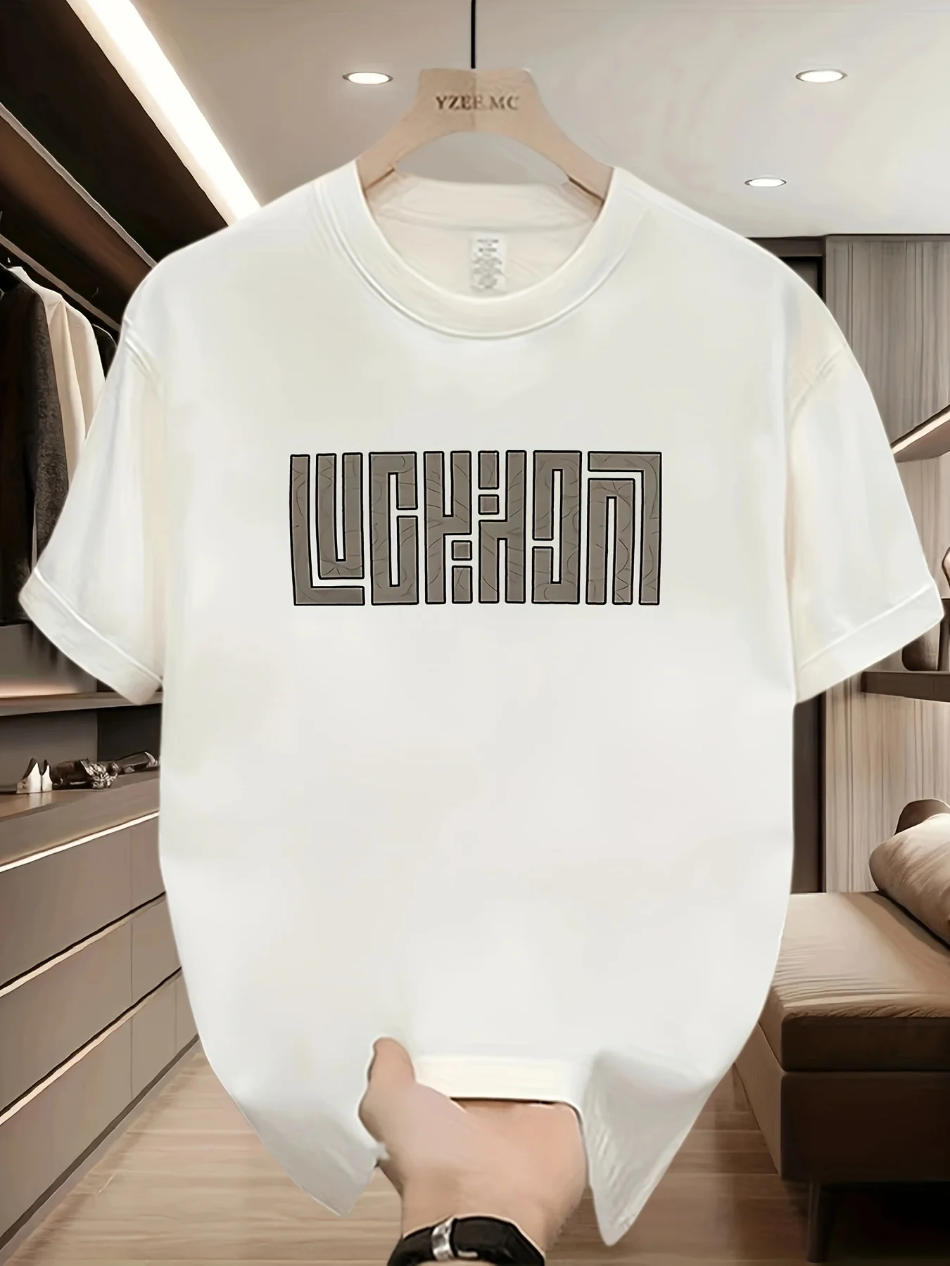 Heavyweight Pure Cotton Men's Oversized Casual Short-Sleeve T-Shirt | Trendy Print, Perfect for Spring And Summer
Heavyweight Pure Cotton Men's Oversized Casual Short-Sleeve T-Shirt | Trendy Print, Perfect for Spring And Summer