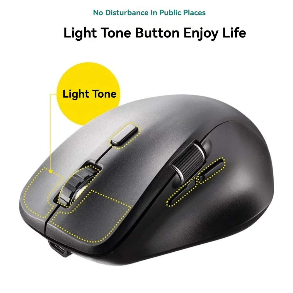 SANWA Wireless Bluetooth Mouse Side Rollers Mute Keystrokes Custom Ergonomic Simultaneous Connection of Three Devices for Office
SANWA Wireless Bluetooth Mouse Side Rollers Mute Keystrokes Custom Ergonomic Simultaneous Connection of Three Devices for Office