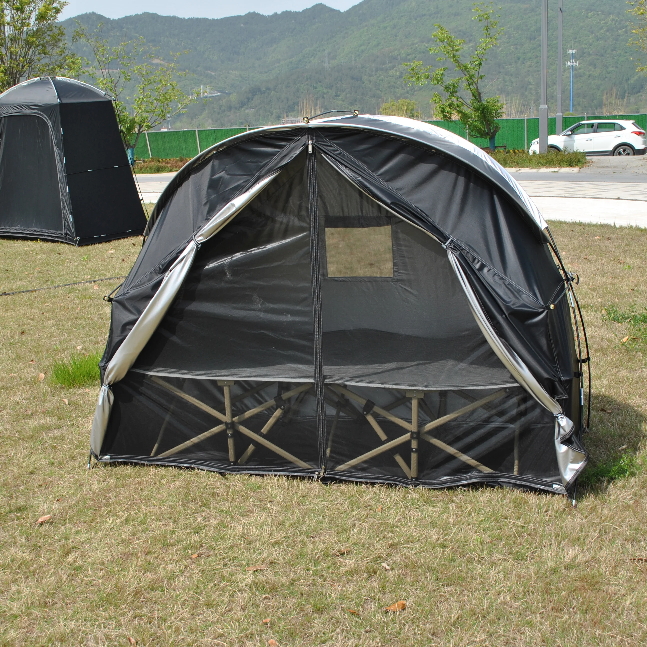 Sun-proof Camping Tent Cot, 1-Person Off-Ground Folding Tent,Portable Easy Set-up Tent Cot with Mesh Netting,not Include the Bed
Sun-proof Camping Tent Cot, 1-Person Off-Ground Folding Tent,Portable Easy Set-up Tent Cot with Mesh Netting,not Include the Bed