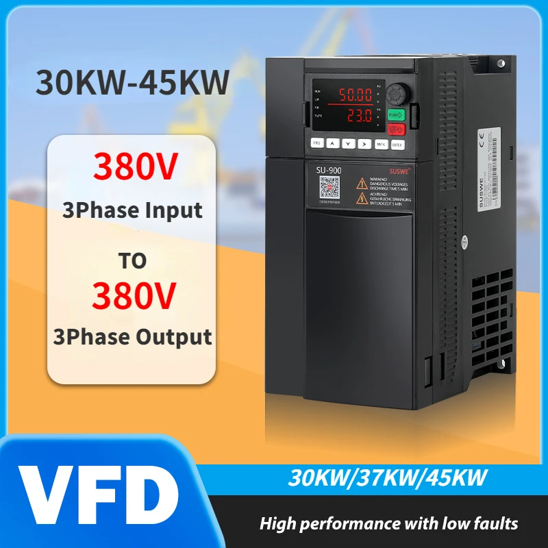 30-45KW VFD High-performance AC380V Variable Frequency Drive Inverter For 3-phase Motor speed control frequency converter
30-45KW VFD High-performance AC380V Variable Frequency Drive Inverter For 3-phase Motor speed control frequency converter