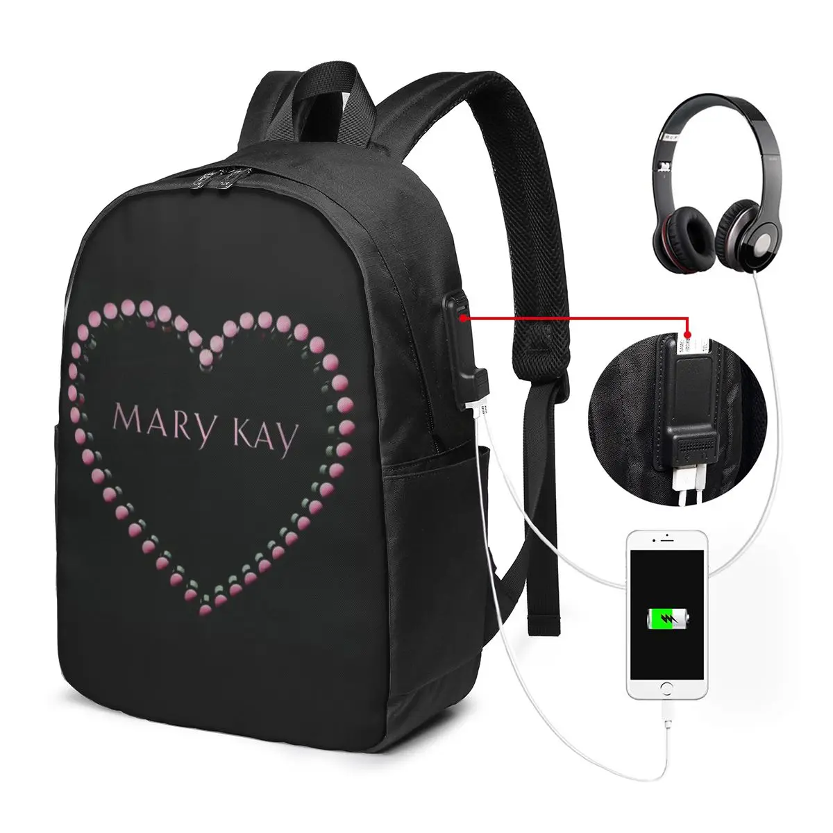 Mary Kay Cosmetics Backpack Travel Notebook Bag Computer College Student School Bag Laptop Shoulder Bags for Men Women
Mary Kay Cosmetics Backpack Travel Notebook Bag Computer College Student School Bag Laptop Shoulder Bags for Men Women