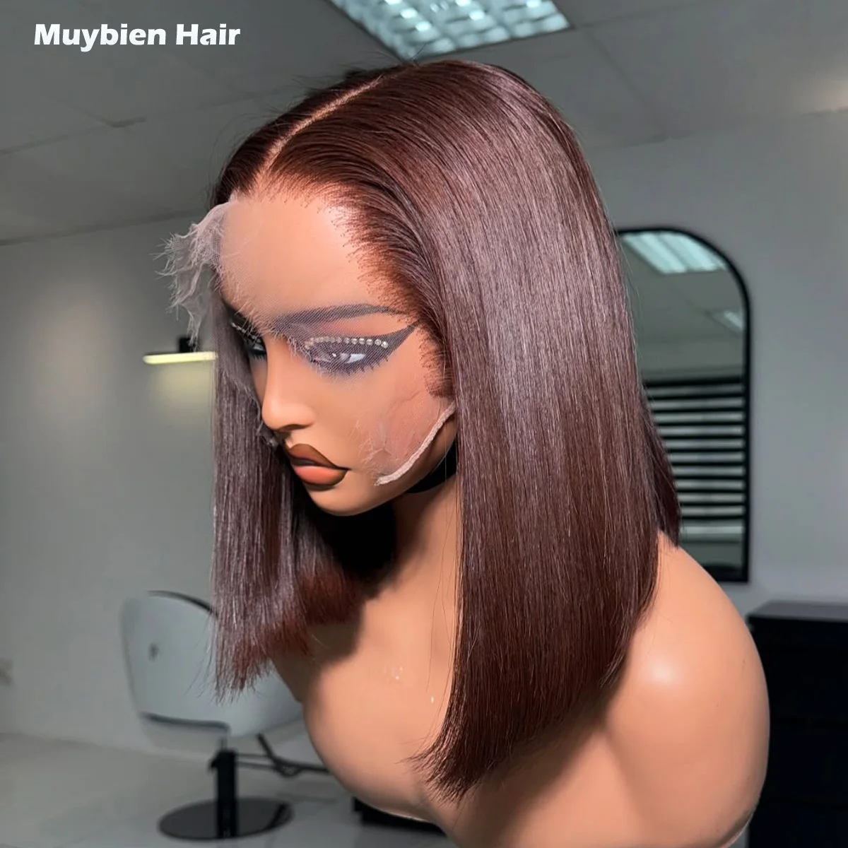 13x6 Real HD Lace Brown Color Bob Wig Super Double Drawn Vietnamese Bone Straight 4x4 5x5 HD Lace Closure Bob Wigs Glueless Wigs
13x6 Real HD Lace Brown Color Bob Wig Super Double Drawn Vietnamese Bone Straight 4x4 5x5 HD Lace Closure Bob Wigs Glueless Wigs
