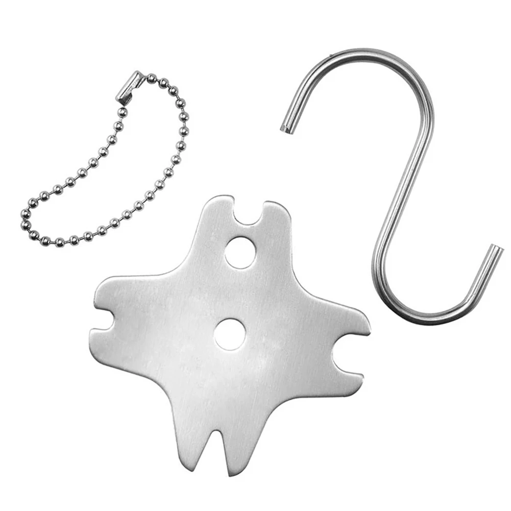 1pc Grill Scraper Stainless Steel BBQ Grill Scraper Grill Cleaning Tools With Hooks Reusable Hiking Camping Cooking Supplies
1pc Grill Scraper Stainless Steel BBQ Grill Scraper Grill Cleaning Tools With Hooks Reusable Hiking Camping Cooking Supplies