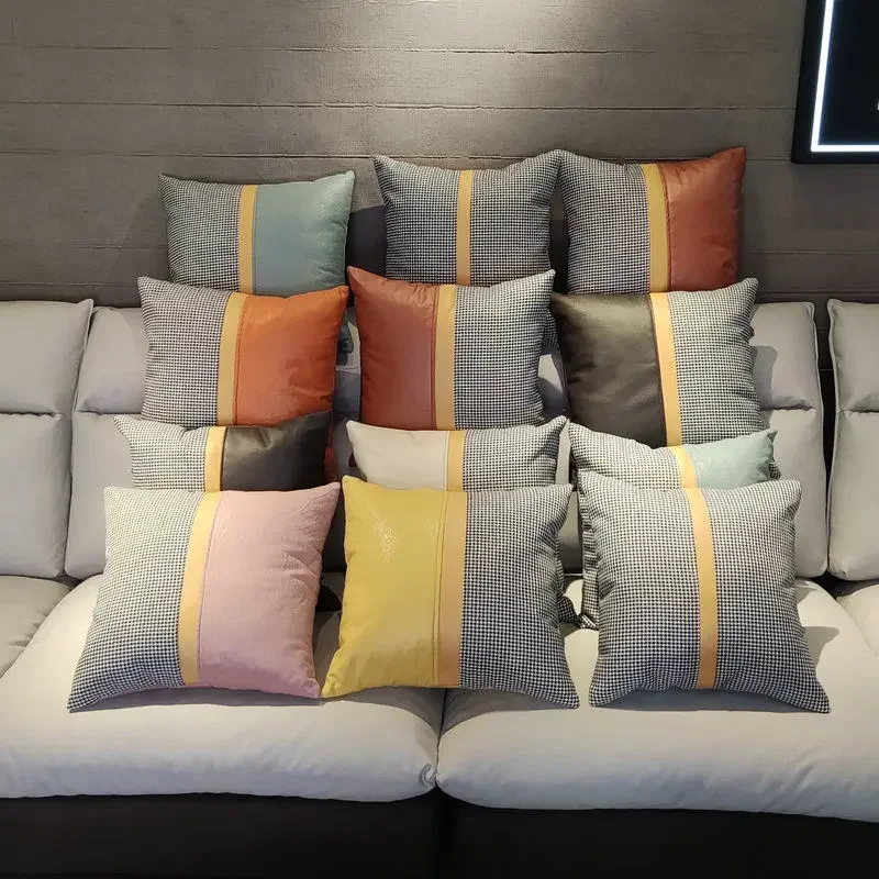 Cushion Cover 2pcs 45x45 Simulation Leather Luxury Style Plaid Cushion Covers for Sofa Home Living Room 18 Inches Decorative
Cushion Cover 2pcs 45x45 Simulation Leather Luxury Style Plaid Cushion Covers for Sofa Home Living Room 18 Inches Decorative