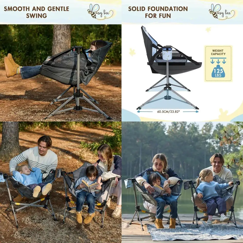 Детское портативное кресло-гамак с подставкой, уличное сиденье-качалка, подстаканник, сумка для переноски, вместимость 125 фунтов, синий
Детское портативное кресло-гамак с подставкой, уличное сиденье-качалка, подстаканник, сумка для переноски, вместимость 125 фунтов, синий