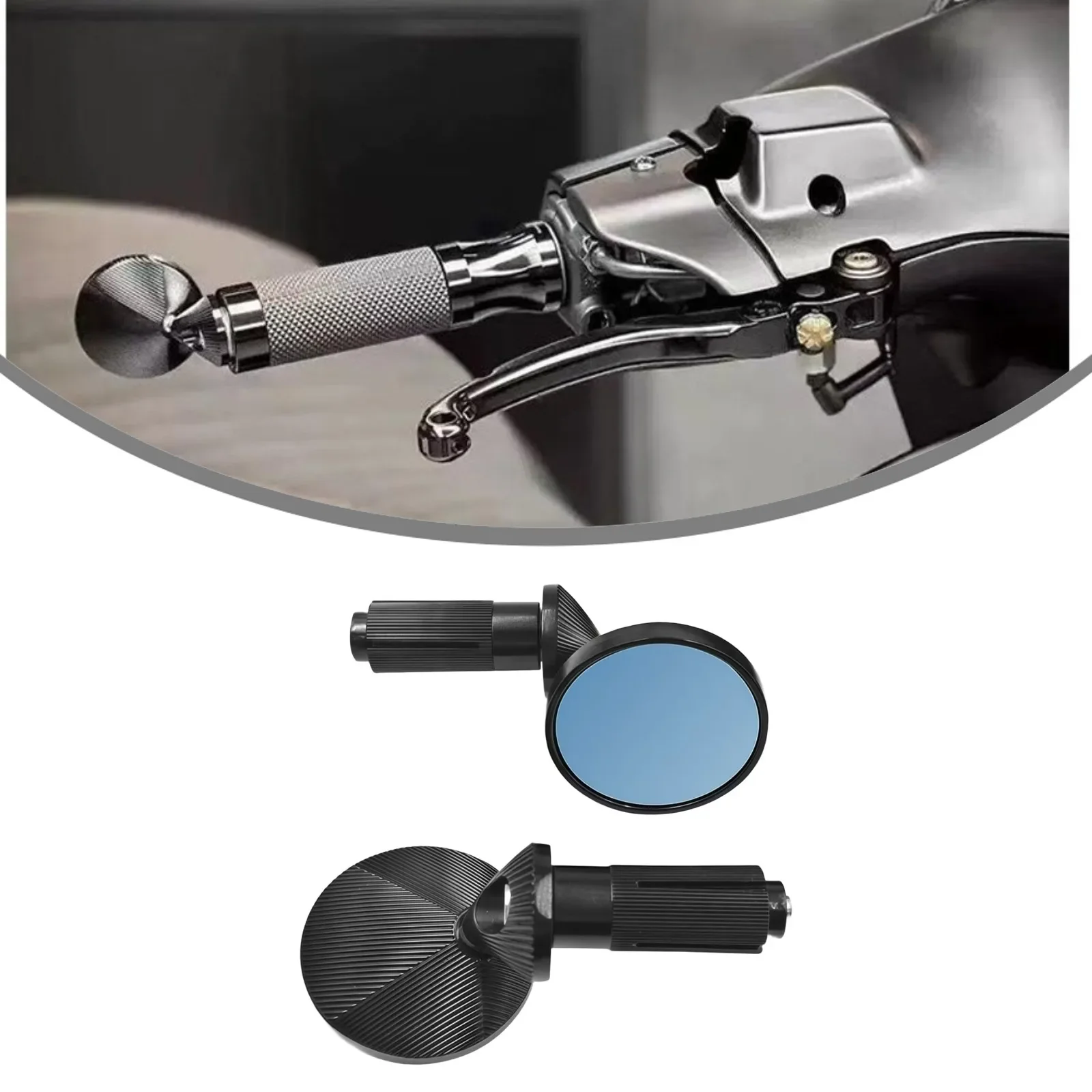 Aluminum Alloy Round Rearview Mirrors for Motorbike Handlebar Mount Pair Black Mirror White Blue Quick Install Reliable
Aluminum Alloy Round Rearview Mirrors for Motorbike Handlebar Mount Pair Black Mirror White Blue Quick Install Reliable