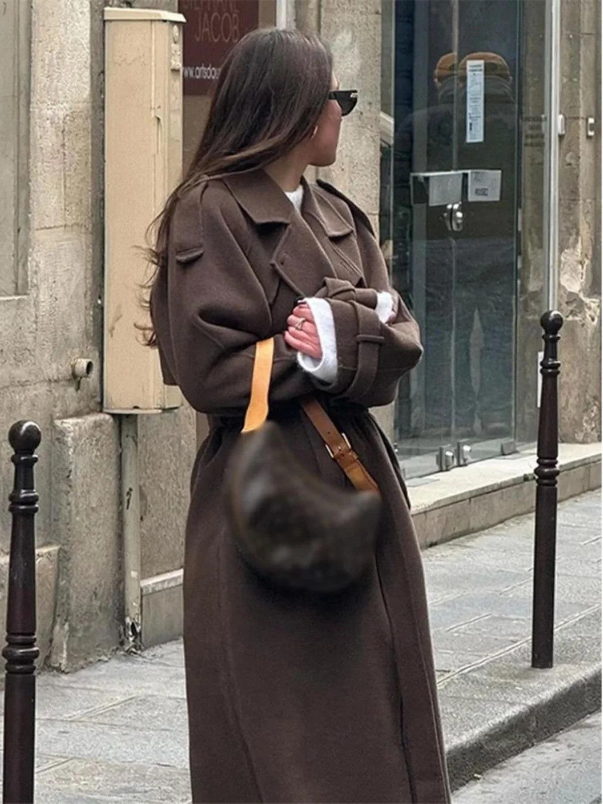 Street Sle Pure Color Lapel Long Coat Jaet Women's Loose Fit Outerwear Coat with Stand Collar Long Sve Spring Season
Street Sle Pure Color Lapel Long Coat Jaet Women's Loose Fit Outerwear Coat with Stand Collar Long Sve Spring Season