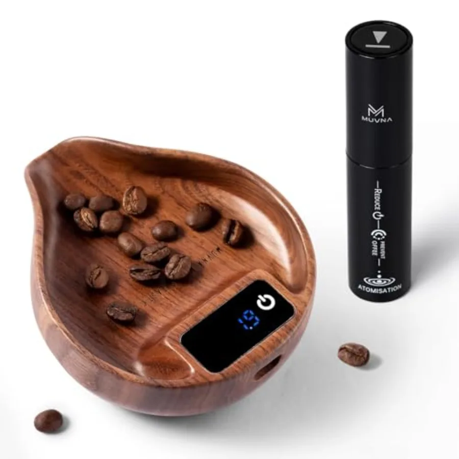 Walnut Coffee Bean Scale Cup and Spray Bottle Kit - Rechargeable 0.1 Precision Digital Dosing Cup with LED Display for Kitchen
Walnut Coffee Bean Scale Cup and Spray Bottle Kit - Rechargeable 0.1 Precision Digital Dosing Cup with LED Display for Kitchen