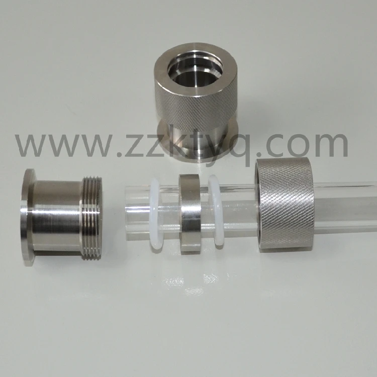 Quartz tube sealer vacuum tube sealer connector KF16 adapter tube vacuum seal connector
Quartz tube sealer vacuum tube sealer connector KF16 adapter tube vacuum seal connector