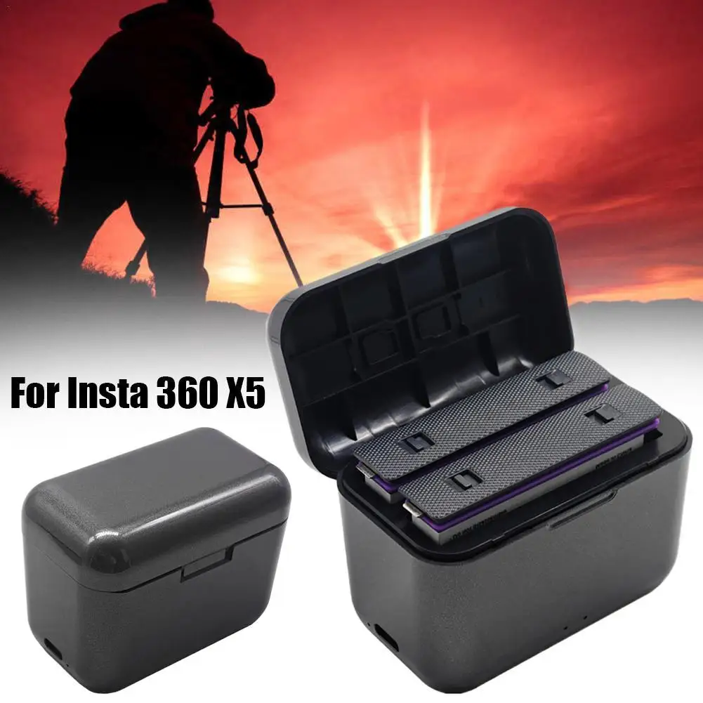 For Insta360 X5 Dual Fast Battery Charging Box 2800mAh Rechargeable Li-ion Battery 2 Card Slot Type-C Battery Charging Box
For Insta360 X5 Dual Fast Battery Charging Box 2800mAh Rechargeable Li-ion Battery 2 Card Slot Type-C Battery Charging Box