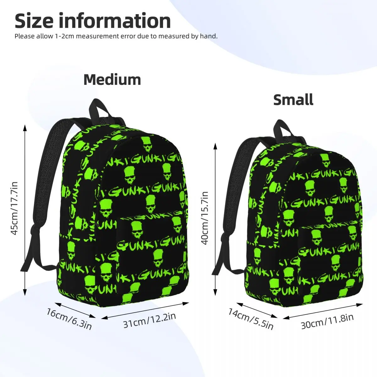 Gunki Logo Angling Skull Fishing Gunki Student Backpack School Bag Hiking Travel Daypack for Boys Girls Bookbag Shoulder Bags
Gunki Logo Angling Skull Fishing Gunki Student Backpack School Bag Hiking Travel Daypack for Boys Girls Bookbag Shoulder Bags
