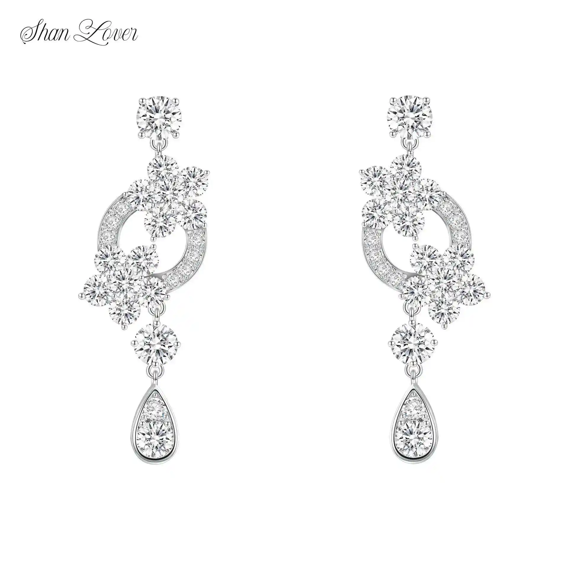 ShanLover Brand 5A Grade 925 Sterling Silver Flower Tassel Zircon Earrings for Women Sophisticated Drop Earrings Jewelry
ShanLover Brand 5A Grade 925 Sterling Silver Flower Tassel Zircon Earrings for Women Sophisticated Drop Earrings Jewelry
