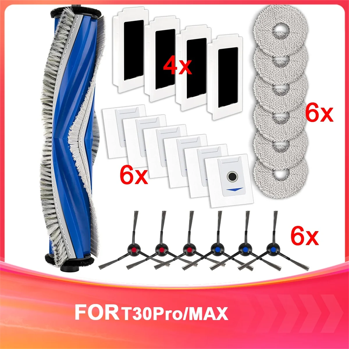 ATF1 23Pack M12 Pro+ Запасные части для робота-пылесоса ECOVACS DEEBOT T30 Omni/T30 Pro Omni/Yeedi M12 Pro+
ATF1 23Pack M12 Pro+ Запасные части для робота-пылесоса ECOVACS DEEBOT T30 Omni/T30 Pro Omni/Yeedi M12 Pro+