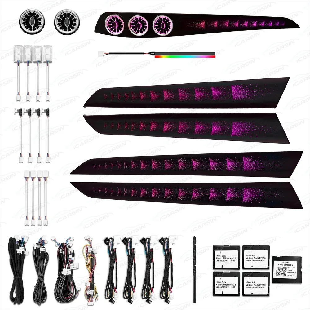 Комплект обновления окружающего освещения W204 для Mercedes-Benz C Class 2010-2014 гг., внутренняя светодиодная отделка, аксессуары для вентиляционных отверстий
Комплект обновления окружающего освещения W204 для Mercedes-Benz C Class 2010-2014 гг., внутренняя светодиодная отделка, аксессуары для вентиляционных отверстий