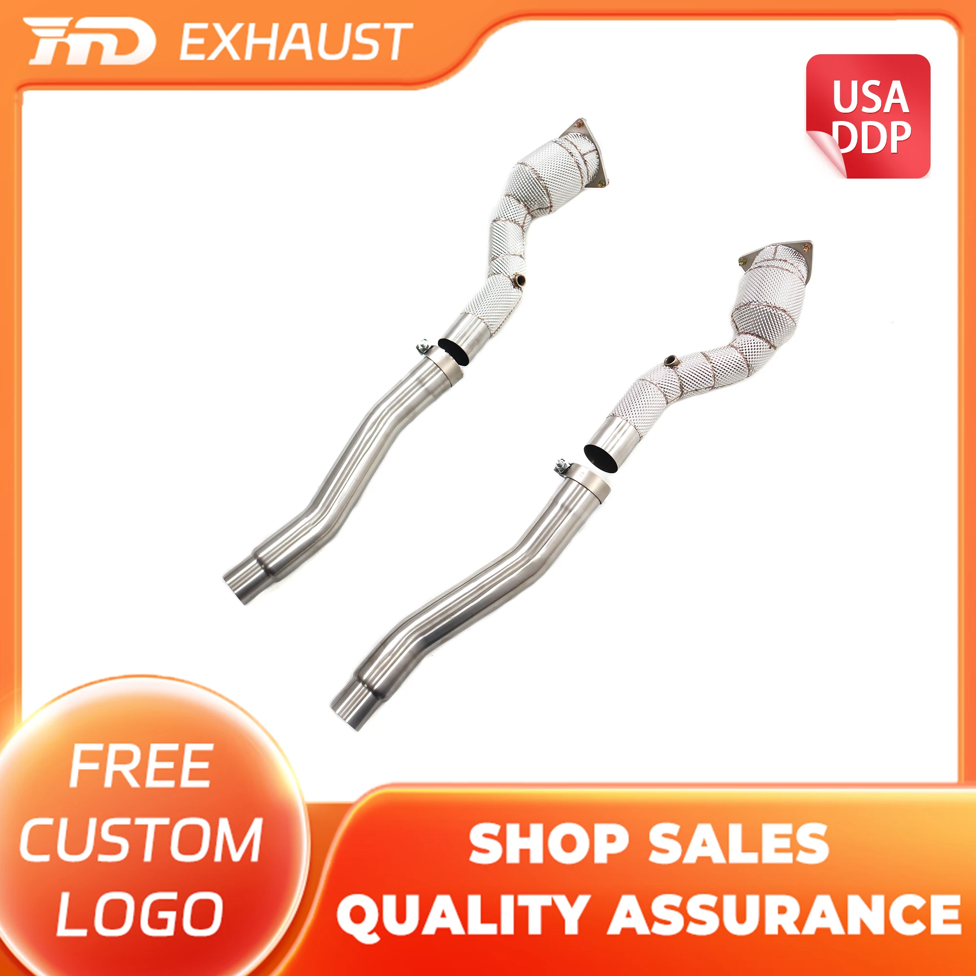 Выхлопная система HMD (горячая распродажа): Высокопроизводительный даунпайп из нержавеющей стали SS304 для Ferrari GTC4Lusso V12 с теплозащитным экраном
Выхлопная система HMD (горячая распродажа): Высокопроизводительный даунпайп из нержавеющей стали SS304 для Ferrari GTC4Lusso V12 с теплозащитным экраном