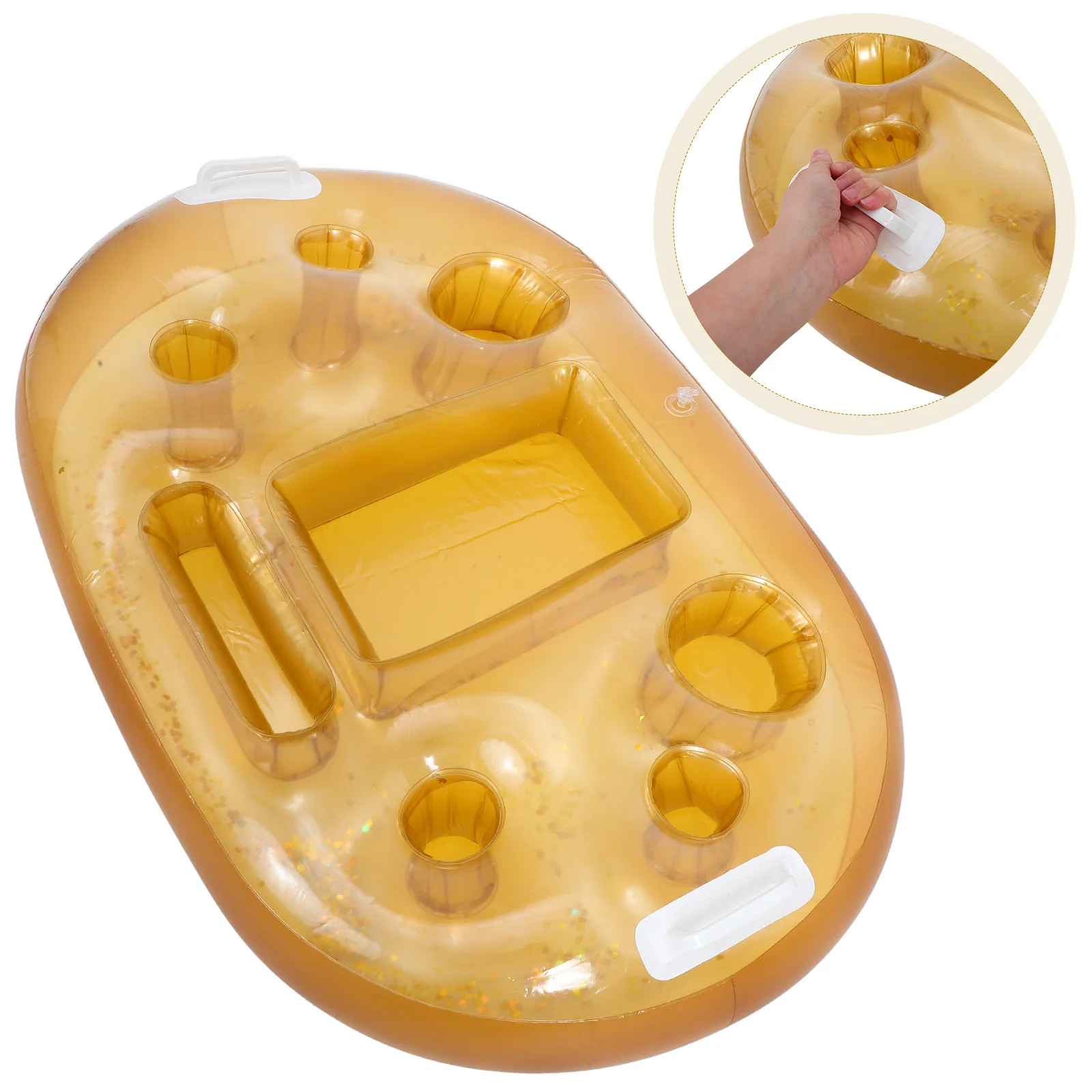 1pc Inflatable Cup Holder Floating Drink Float For Beach Party Tropical Events Durable Pvc Beverage Holder Pool Inflatable
1pc Inflatable Cup Holder Floating Drink Float For Beach Party Tropical Events Durable Pvc Beverage Holder Pool Inflatable