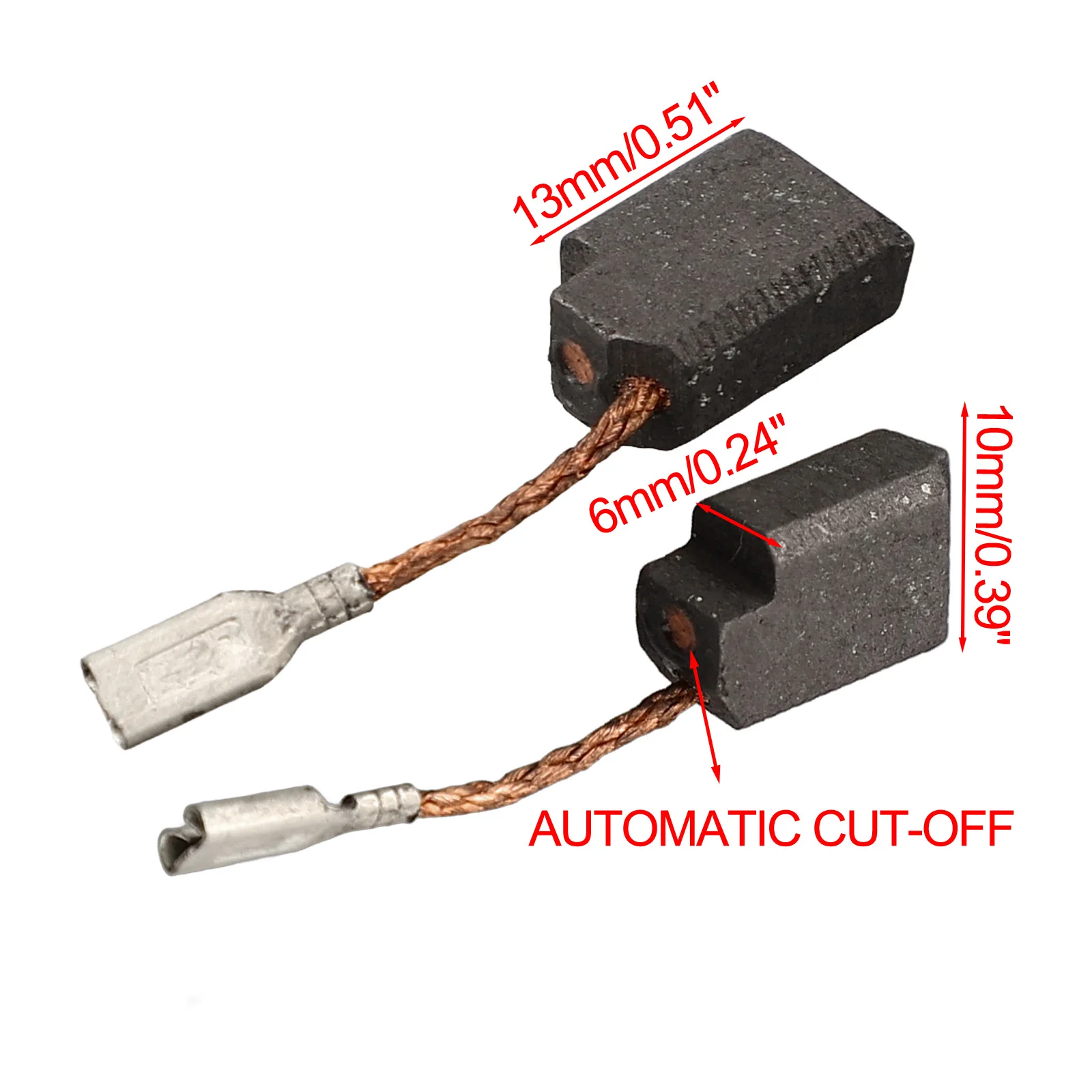 Brand New Carbon Brush Angle Grinder 2 Pcs / Set 6 X 10 X 13mm Accessories Carbon + Metal Fine Workmanship Parts
Brand New Carbon Brush Angle Grinder 2 Pcs / Set 6 X 10 X 13mm Accessories Carbon + Metal Fine Workmanship Parts