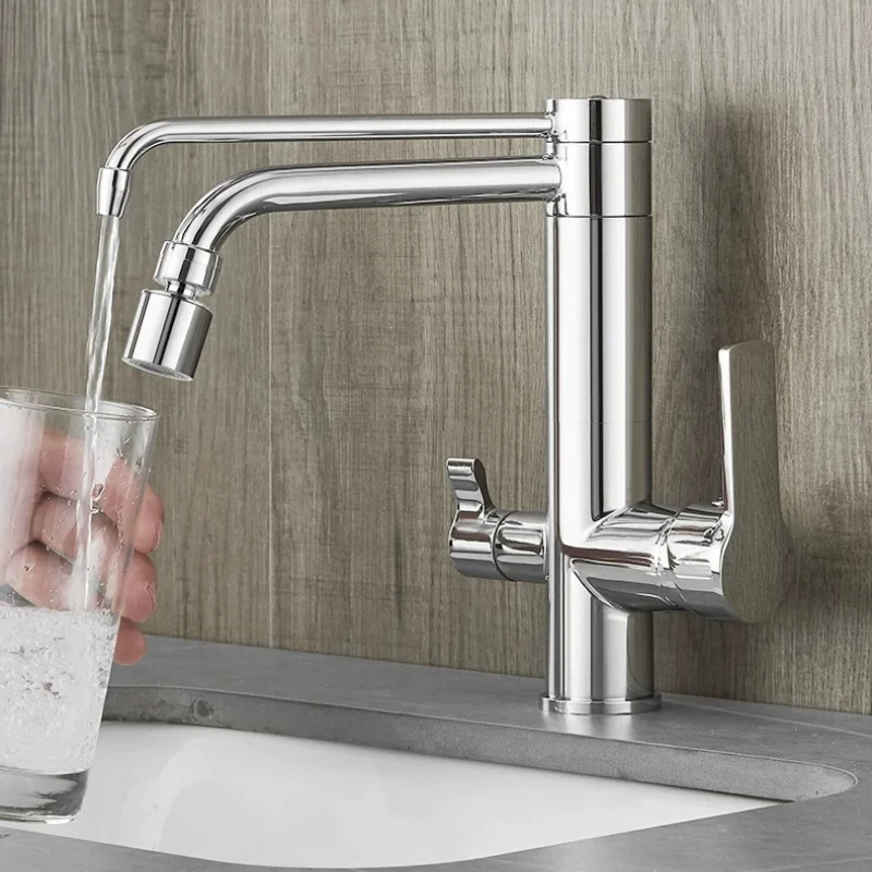 Stainless Steel 3-in-1 Kitchen Faucet, Hot Cold Water Mixer Tap with Purifier Spout, Splash-Proof Dual Mode for Sink & Basin
Stainless Steel 3-in-1 Kitchen Faucet, Hot Cold Water Mixer Tap with Purifier Spout, Splash-Proof Dual Mode for Sink & Basin
