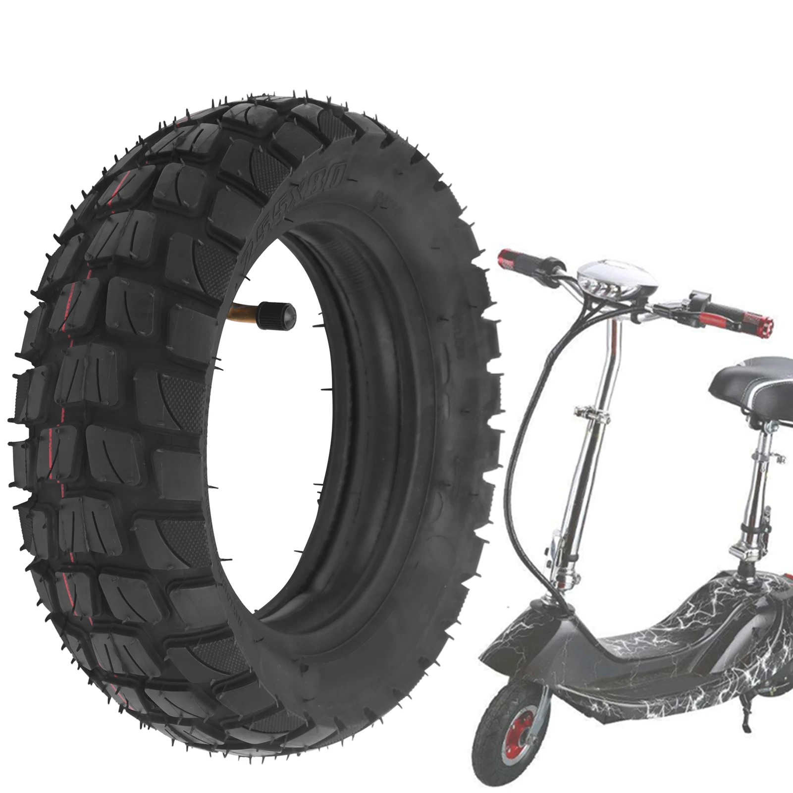 Inflatable Tyre 10in Electric Scooter Tire with 10x2.5in Inner Tube Inflatable Rubber Tyre Replacement 255x80 Outer Tube
Inflatable Tyre 10in Electric Scooter Tire with 10x2.5in Inner Tube Inflatable Rubber Tyre Replacement 255x80 Outer Tube