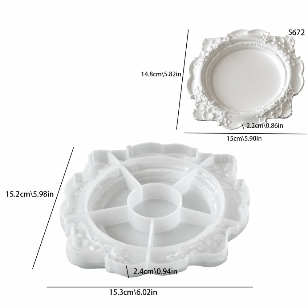 Rose Embossed Jewelry Storage Tray Embossed Pattern Vintage Floral Relief Storage Bowl Silicone Mold Creative Shape
Rose Embossed Jewelry Storage Tray Embossed Pattern Vintage Floral Relief Storage Bowl Silicone Mold Creative Shape